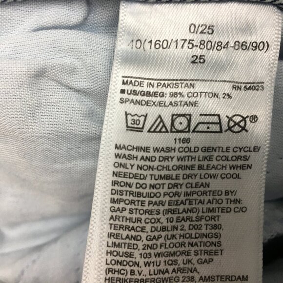 Gap Denim Women's Jeans High Rise Vintage Slim Straight Leg Light Wash size 0 - Picture 8 of 9